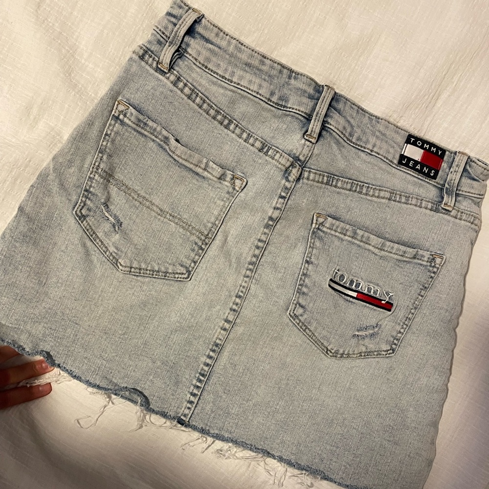 Tommy mini denim skirt